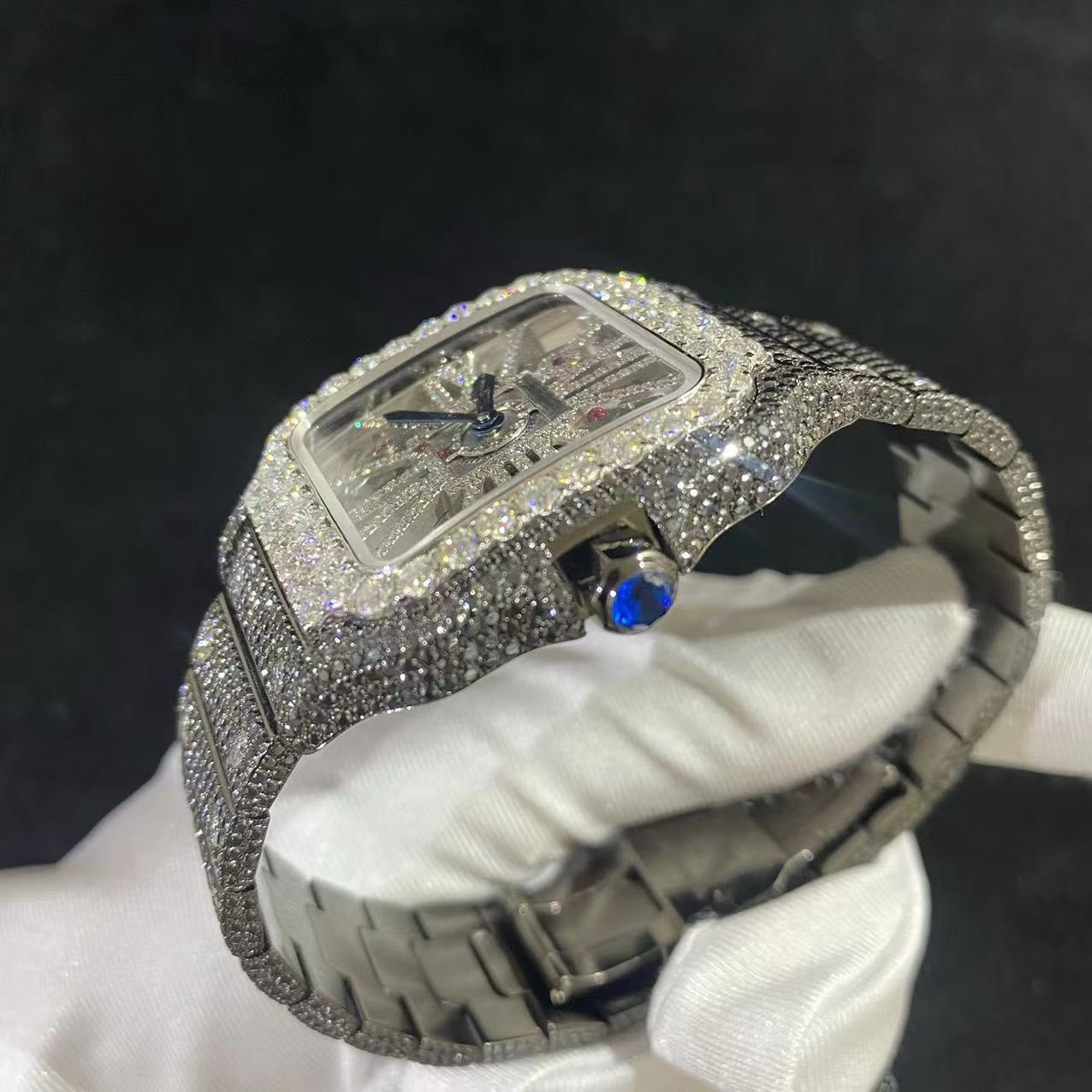 Skeleton VVS1 Moissanite 41mm 'White/Black'