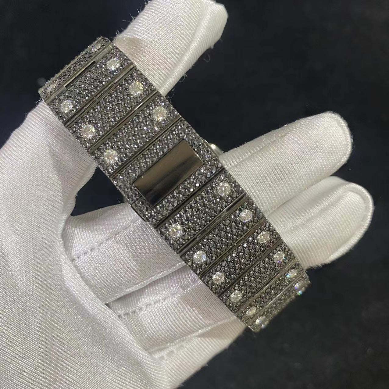 Skeleton VVS1 Moissanite 41mm 'White/Black'