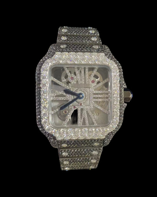 Skeleton VVS1 Moissanite 41mm 'White/Black'