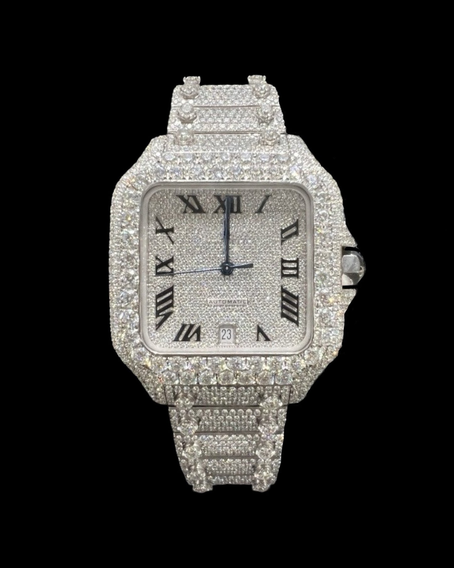 Santos VVS1 Moissanite 41mm Two-Tone 'White'