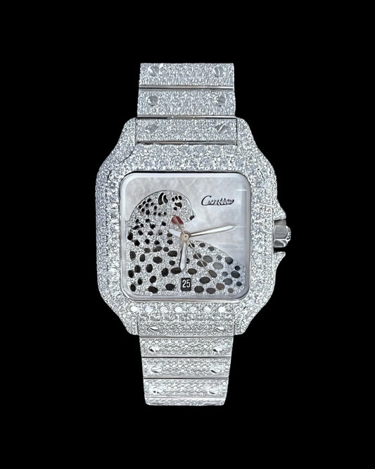 Santos VVS1 Moissanite 41mm 'White'