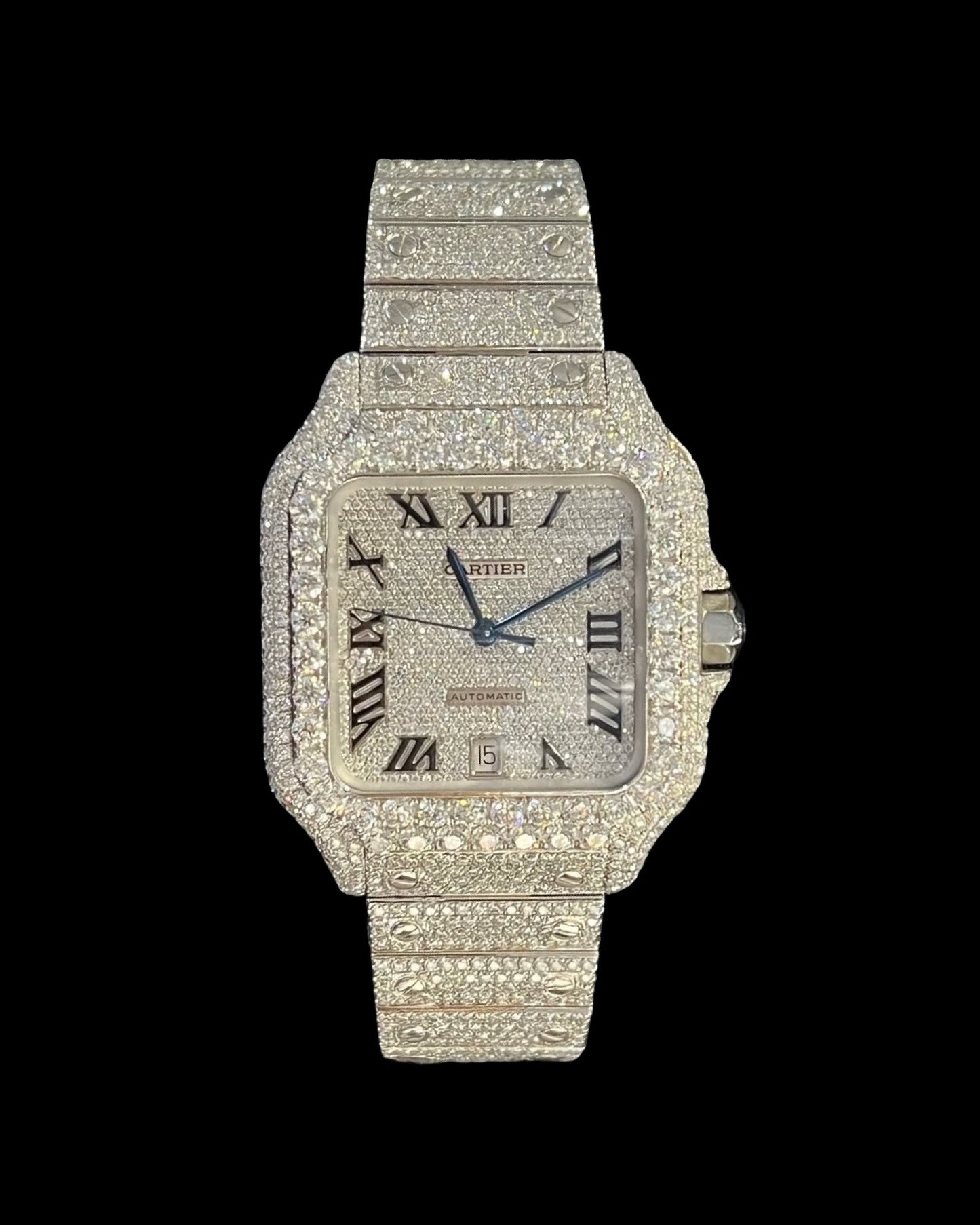 Santos VVS1 Moissanite 41mm 'White'