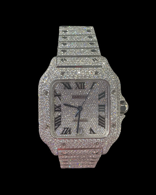 Santos VVS1 Moissanite 41mm 'White'