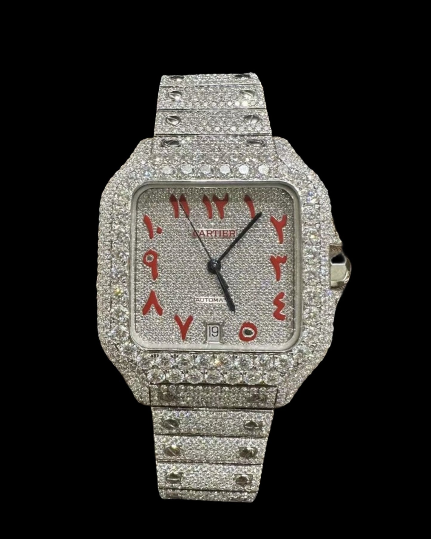 Santos VVS1 Moissanite 41mm 'White'