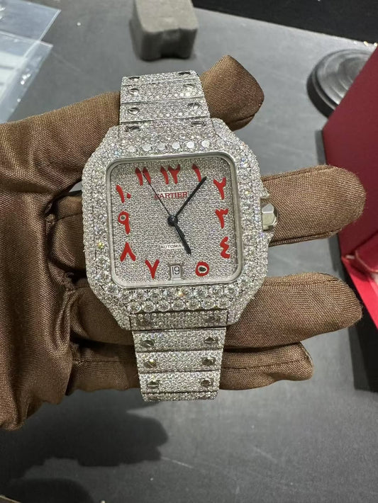Santos VVS1 Moissanite 41mm 'White'