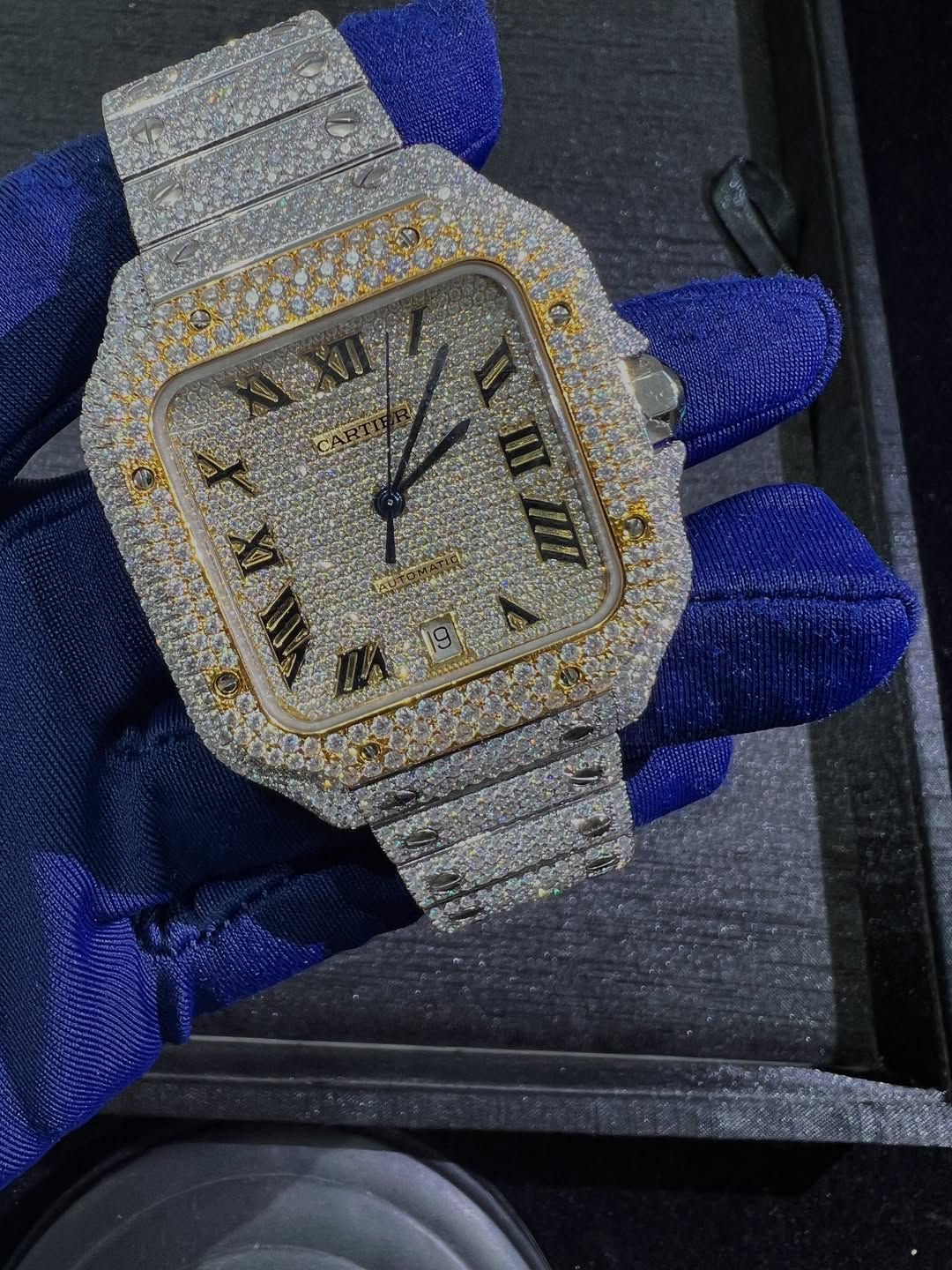 Santos VVS1 Moissanite 41mm 'White Gold'