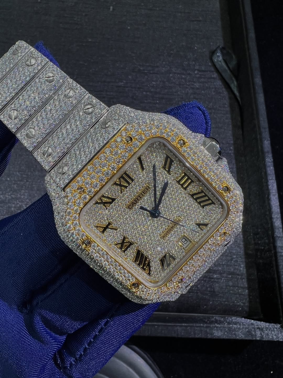 Santos VVS1 Moissanite 41mm 'White Gold'