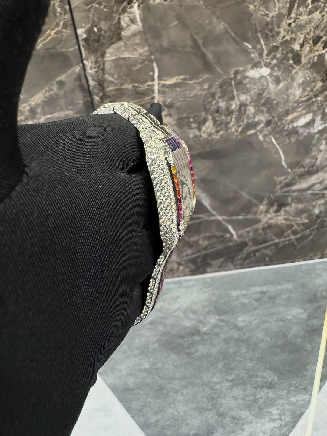 Santos VVS1 Moissanite 41mm 'White'