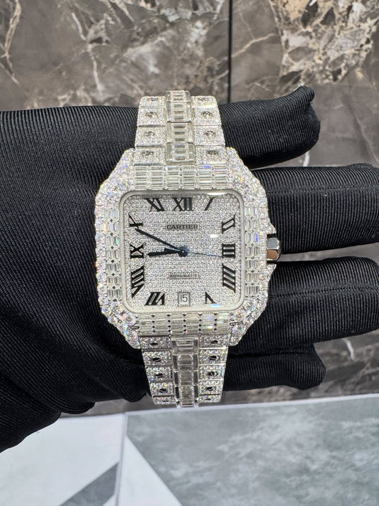 Santos VVS1 Moissanite 41mm 'White'