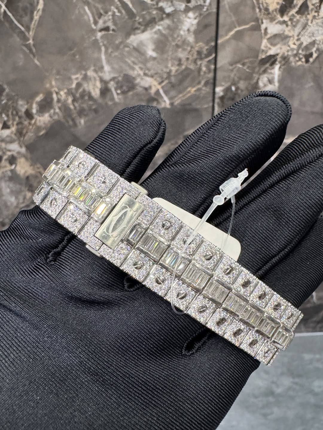 Santos VVS1 Moissanite 41mm 'White'