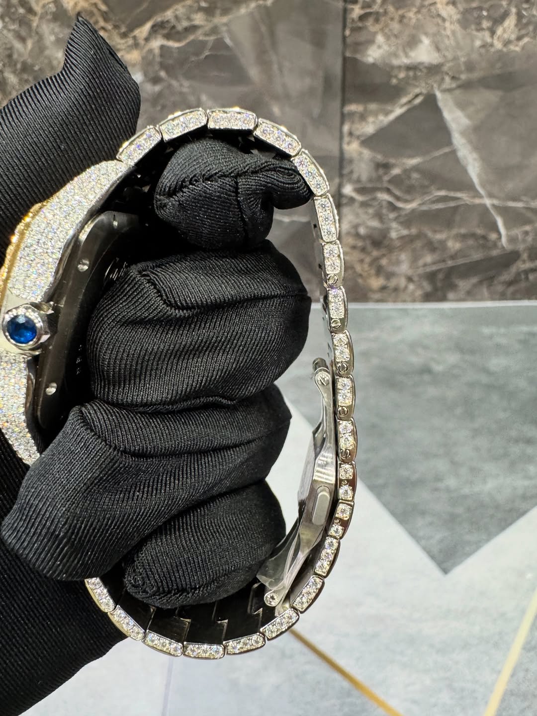 Santos VVS1 Moissanite 41mm 'White Gold'