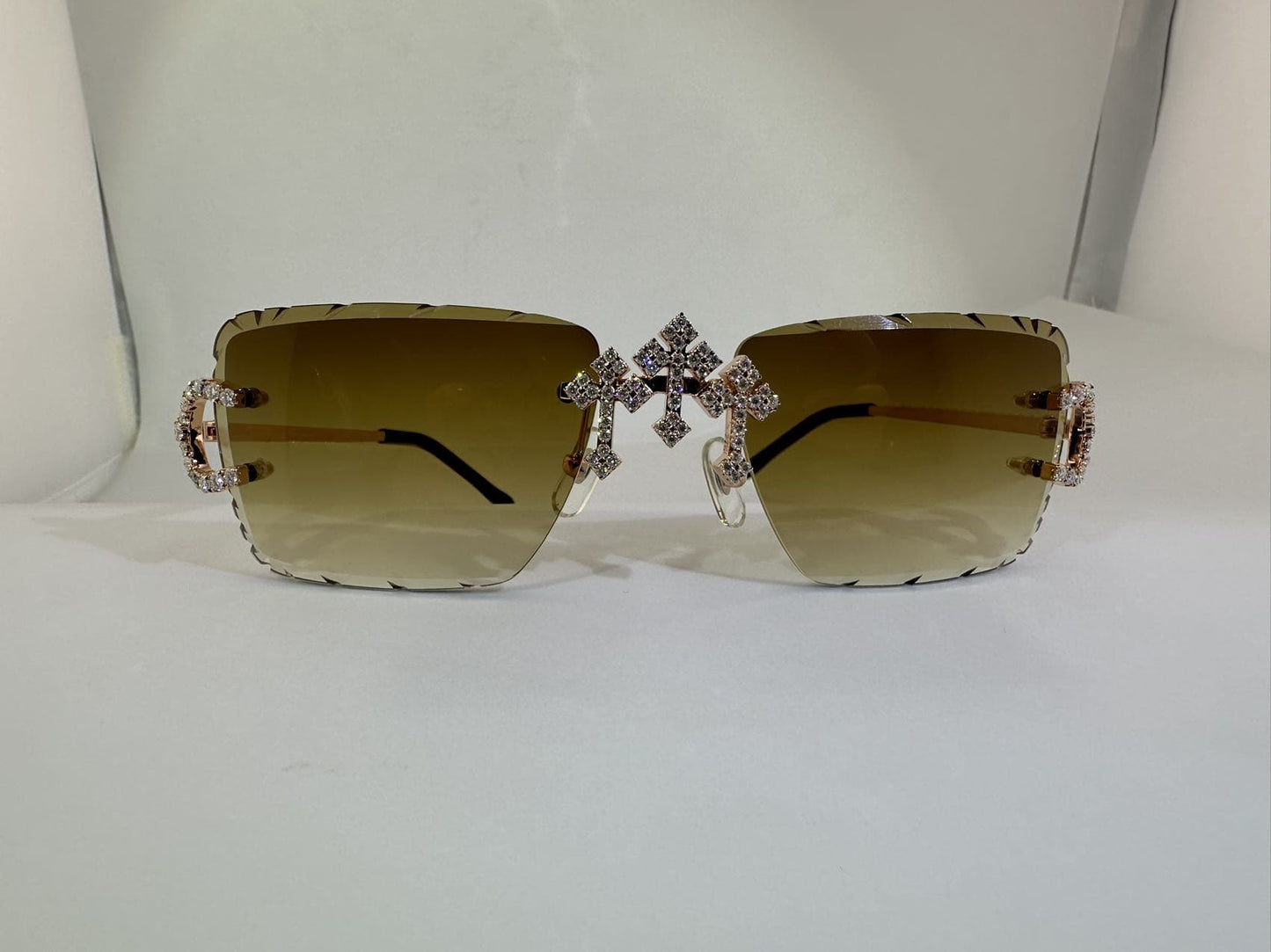 Big C VVS1 Moissanite Cross Sunglasses