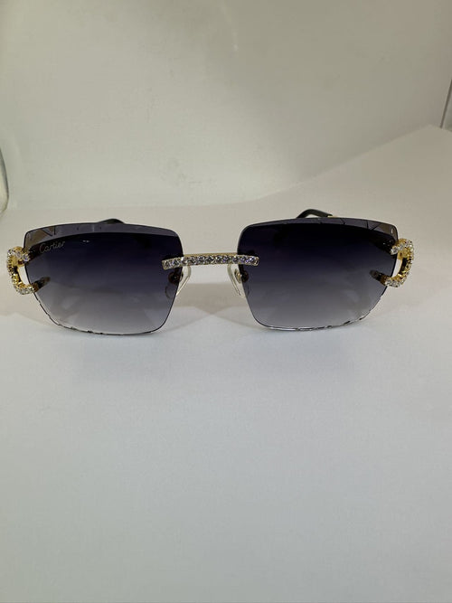 Big C VVS1 Moissanite Sunglasses 'Navy'