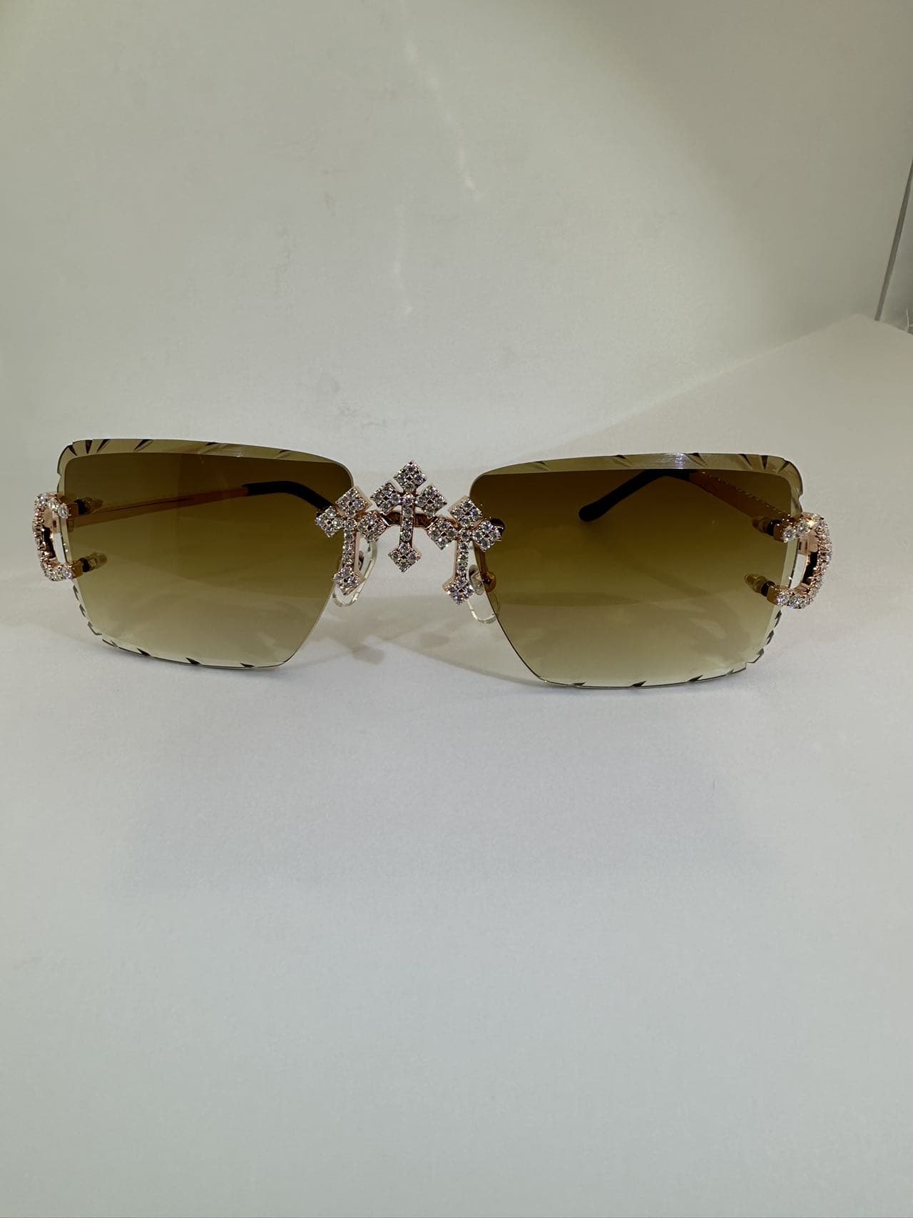 Big C VVS1 Moissanite Cross Sunglasses