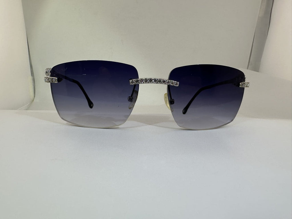 Panther VVS1 Moissanite Sunglasses 'Navy'