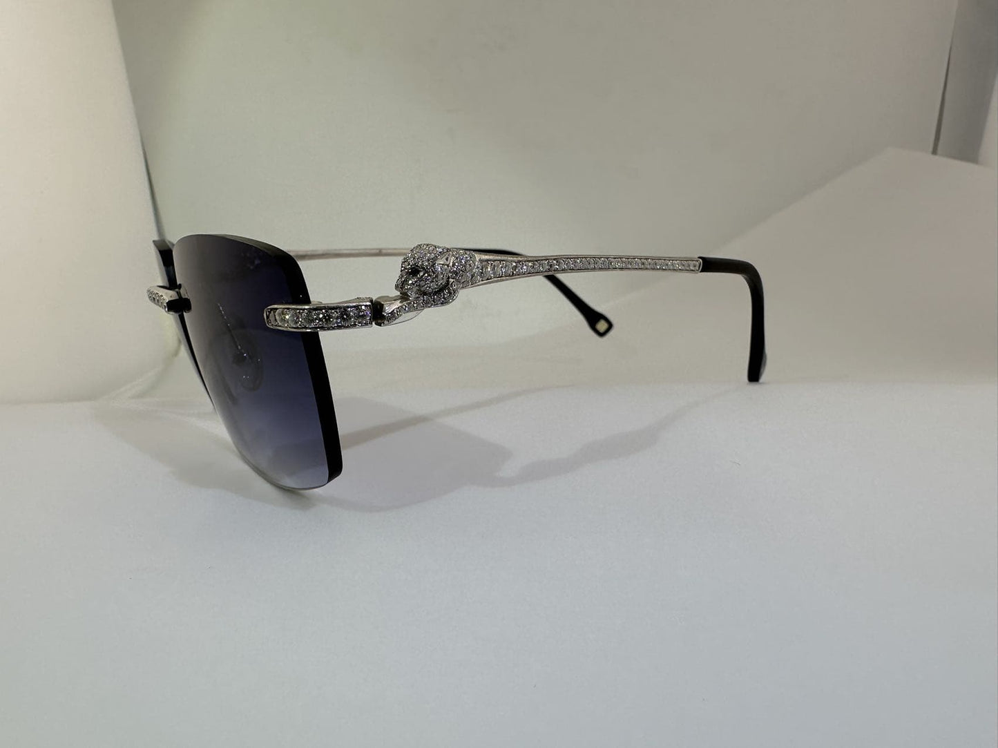 Panther VVS1 Moissanite Sunglasses 'Navy'