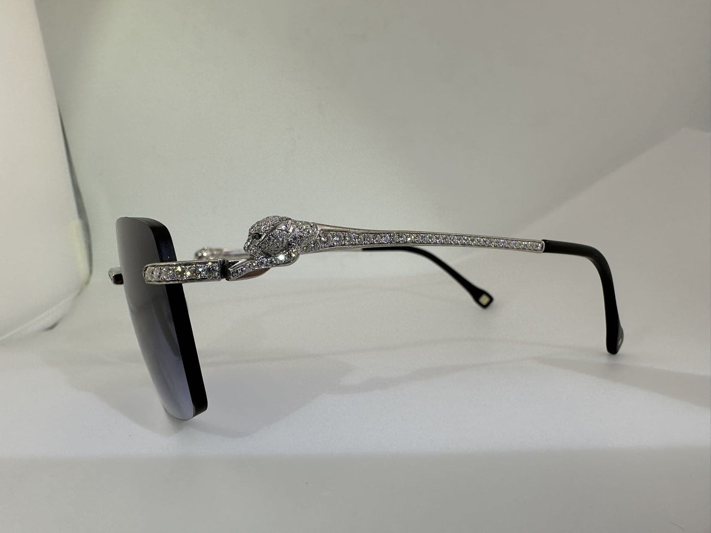 Panther VVS1 Moissanite Sunglasses 'Navy'