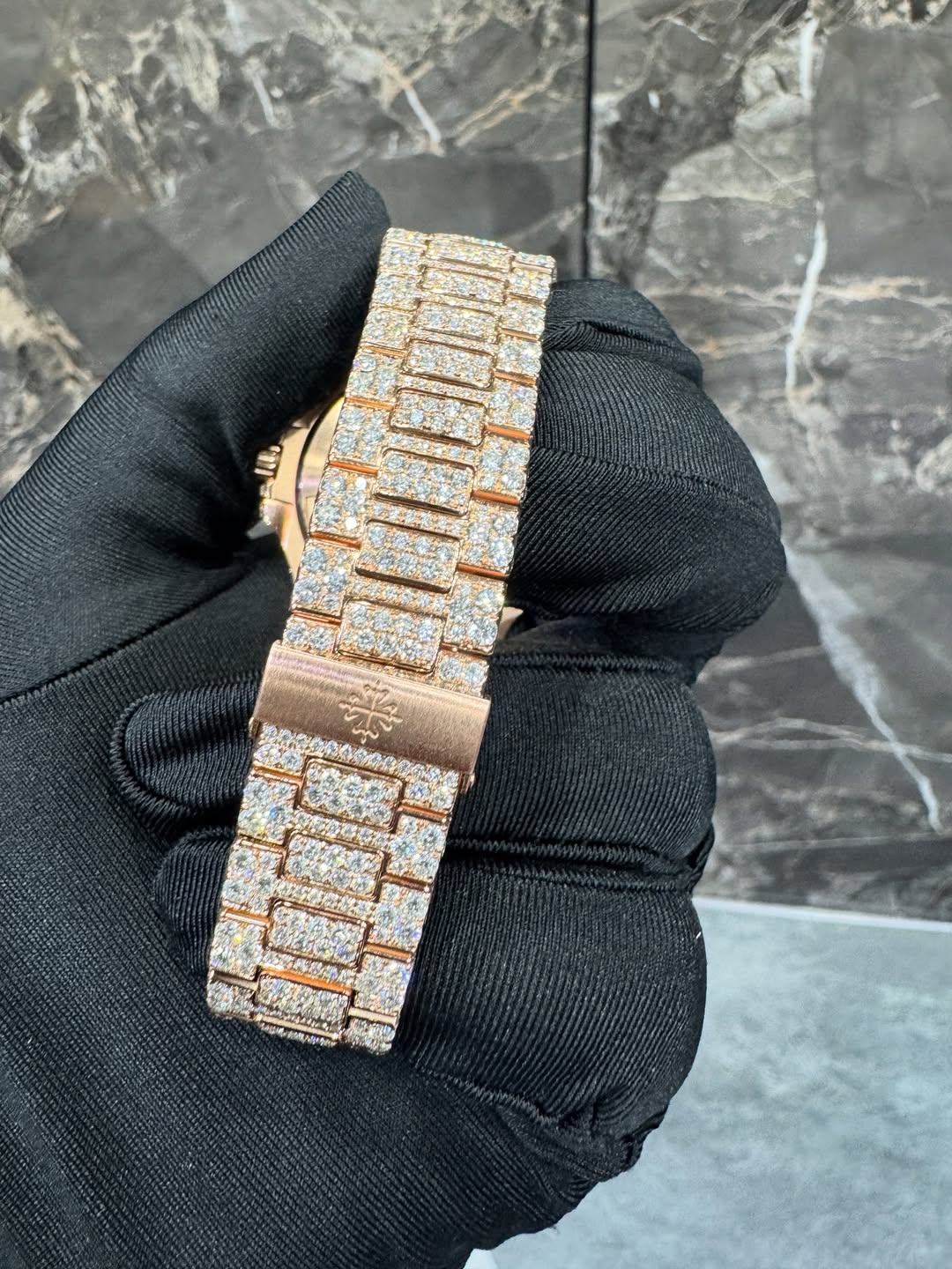 Nautilus VVS1 Moissanite 41mm 'Rose Gold'