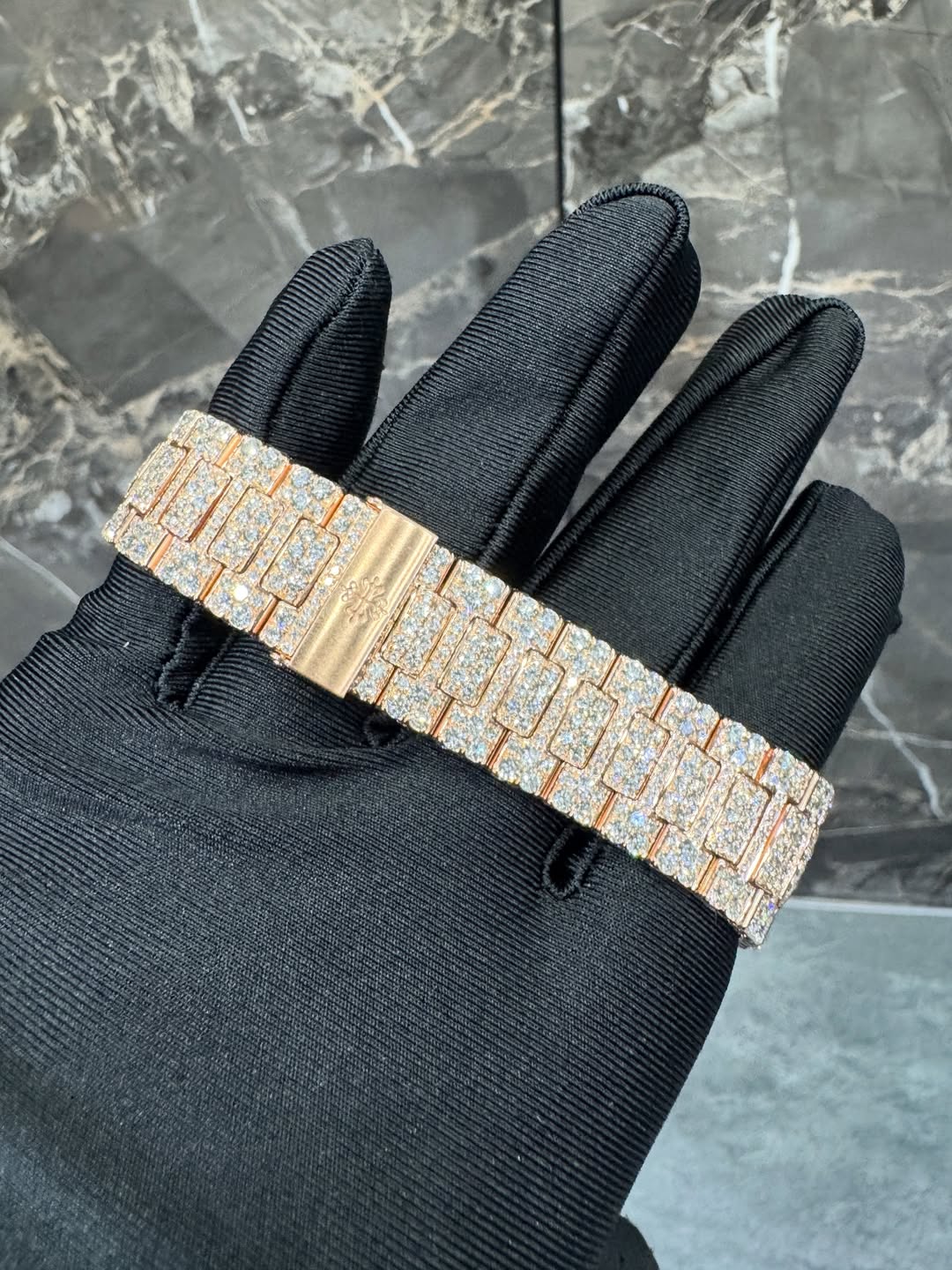 Nautilus VVS1 Moissanite 41mm 'Rose Gold'