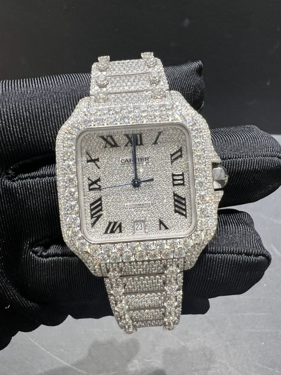 Santos VVS1 Moissanite 41mm Two-Tone 'White'