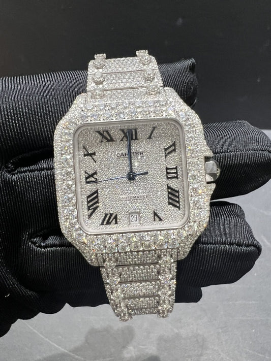 Santos VVS1 Moissanite 41mm Two-Tone 'White'