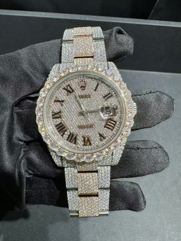 Presidential VVS1 Moissanite 41mm 'Rose Gold'