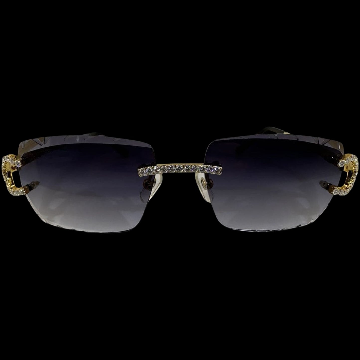 Big C VVS1 Moissanite Sunglasses 'Navy'
