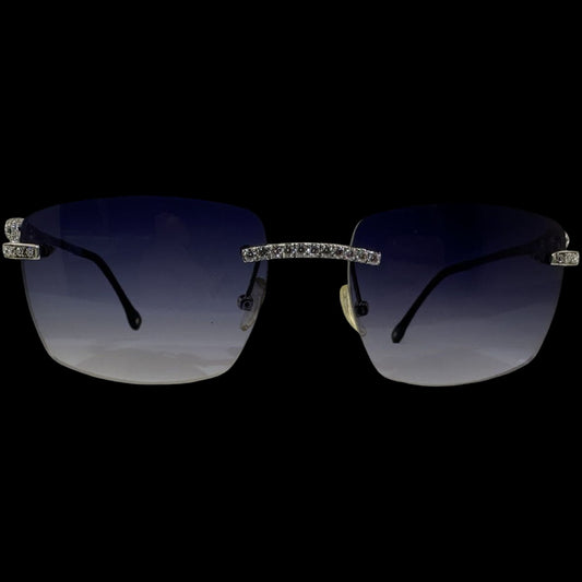 Panther VVS1 Moissanite Sunglasses 'Navy'